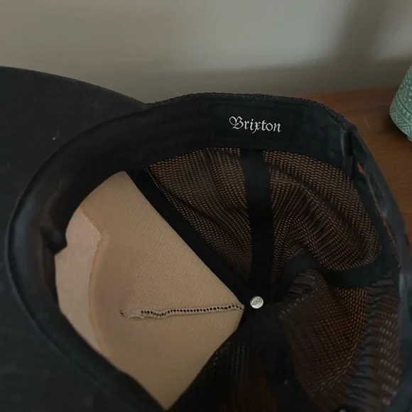 Brixton Black Cap with Yellow Patch - Picture 2 of 2